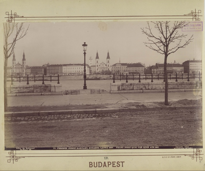 "Belgrád rakpart látképe. A felvétel 1890 után készült." A kép forrását kérjük így adja meg: Fortepan / Budapest Főváros Levéltára. Levéltári jelzet: HU.BFL.XV.19.d.1.07.132