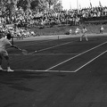 Salgótarjáni (Tomcsányi) út, Gázművek teniszpálya, Magyarország - Belgium (4:1) Davis kupa mérkőzés. Szemben Asbóth József örökös magyar bajnok teniszező.