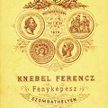 Knébel Ferencz fényképész.