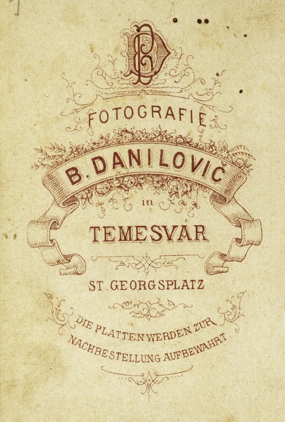 St. Georgsplatz, B. Danilovic fényképész.