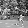Salgótarjáni (Tomcsányi) út, Gázművek teniszpálya, Magyarország - Belgium (4:1) Davis kupa mérkőzés. Philippe Washer belga teniszjátékos.